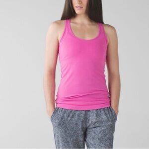 Lululemon pink seamless racer back tank top